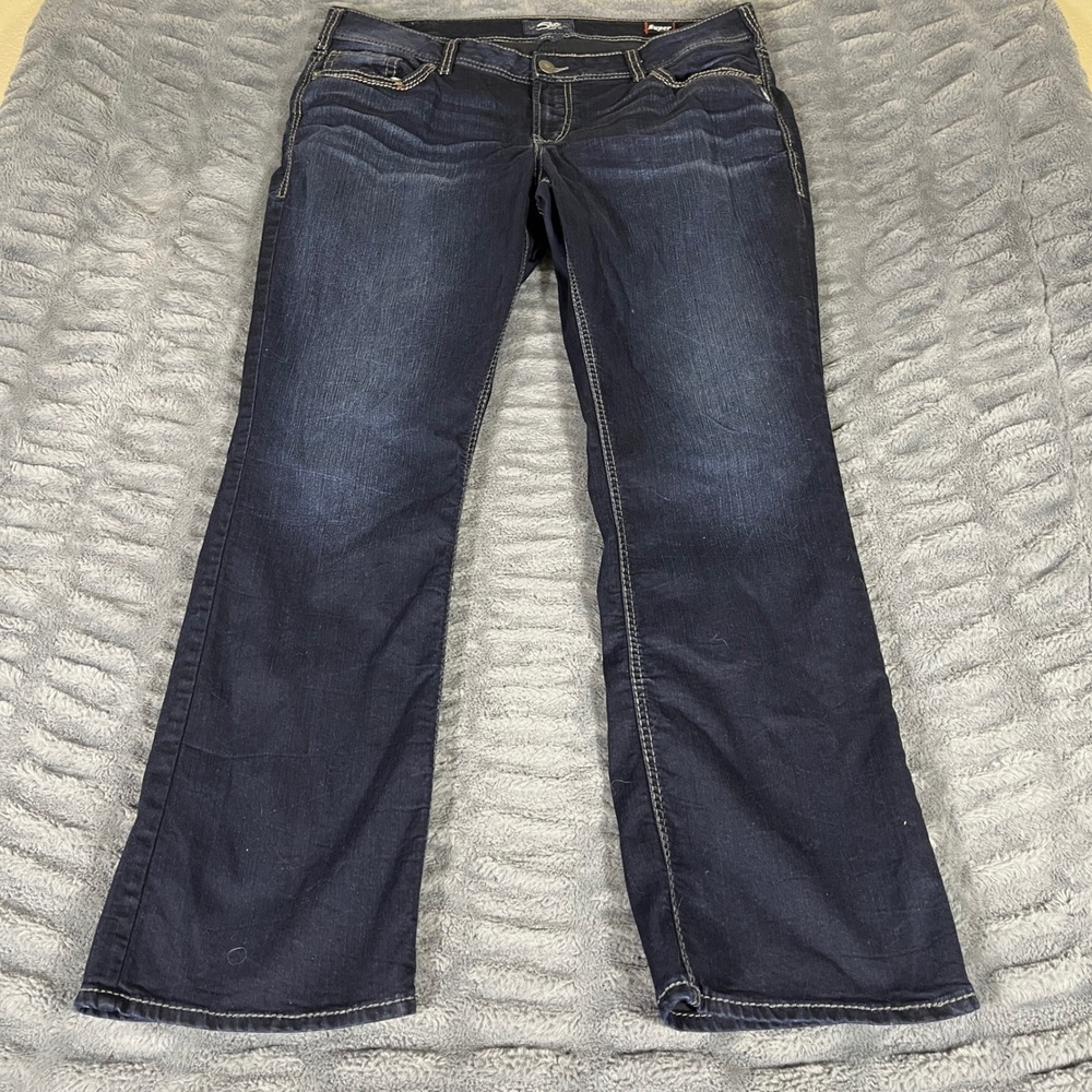 Silver Jeans Co Suki Mid Slim Boot Dark Wash Jeans Womens Size 20L33